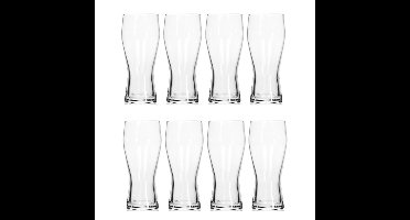 8x Bierglazen set 400 ml