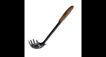 Alpina Keukengerei opscheplepel spaghetti - zwart - 31 cm