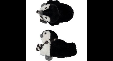 Apollo Dieren pantoffels Pinguin - kinderen - zwart - 35-36