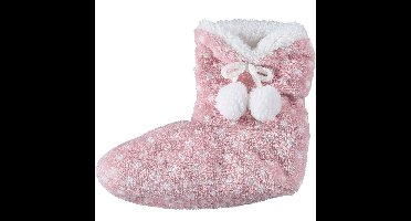Apollo Hoge pantoffels stippen - kinderen - roze - maat 31-33