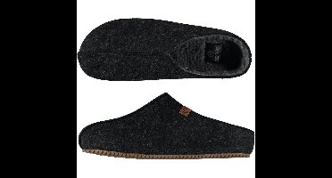 Apollo instappers slippers/pantoffels - antraciet - heren - maat 45-46