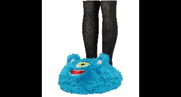 Apollo voetenwarmer slof - monster - blauw - one size