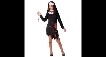 Atosa Horror Non verkleed kostuum - zwart/wit - kinderen - 2-delig