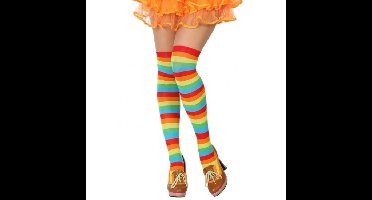Atosa kousen - polyester - clown/carnaval - antislip rand - mt 38/42