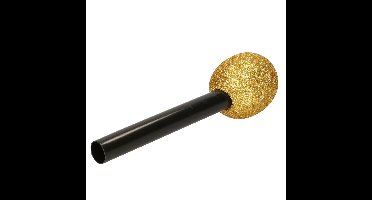 Atosa Speelgoed microfoon - goud - kunststof - 22 cm