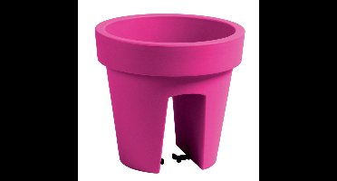 Balkon plantenpot - fuchsia roze - 5 liter - D25 x H23 cm