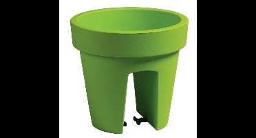 Balkon plantenpot - limegroen - 5 liter - D25 x H23 cm