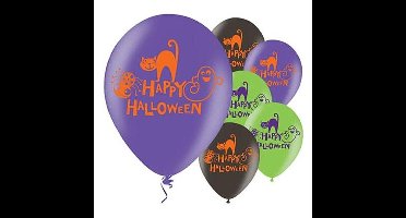 Ballonnen Halloween - 24x stuks - happy halloween - 27 cm - horror