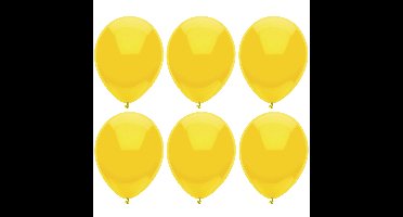 Ballonnen verjaardag/thema feest - 300x stuks - geel - 29 cm