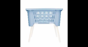 Bathroom solutions wasmand op poten - lichtblauw - 38L - 39x59x29 cm