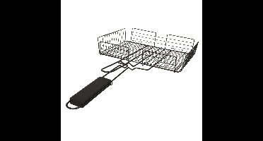 BBQ Collection/barbecue rooster - grill mand - metaal/hout - 30 x 26 x 6 cm