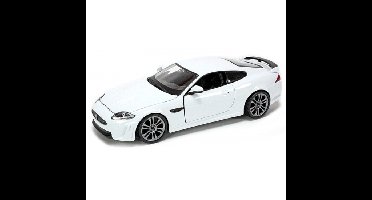 Bbugaro Modelauto - Jaguar XKR-S - wit - 19 cm - schaal 1:24 - speelgoedauto