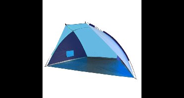 Beachshelter strandtent/windscherm - blauw - 270 x 120 cm