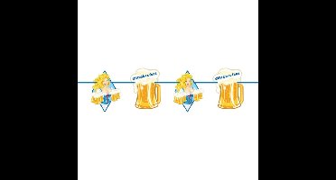 Beierse/Bayern print slinger met bier 10 meter feestversiering