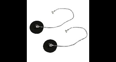Benson Afvoerstop - 2x - 39 mm - gootsteen dop - met ketting