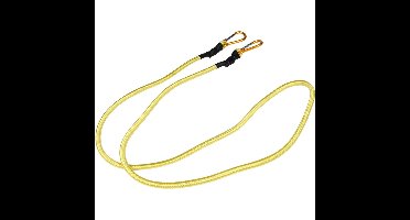 Benson Bagage elastiek met karabijnhaak - 180 cm - geel - spin