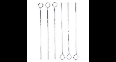Benson BBQ/barbecue spiezen - 12x - metaal - 28 cm - Vleespennen