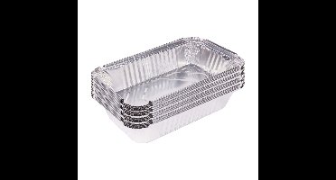 Benson BBQ grill-schalen - 32x - aluminium - 25 x 14 x 5,5 cm