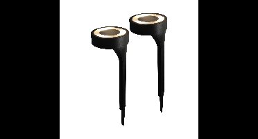 Benson Buiten lamp/solar verlichting - 2x - LED - 40 x 11 cm