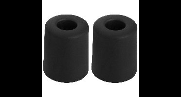 Benson Deurbuffer / deurstopper rubbers - 2x - zwart -35 x 30 mm