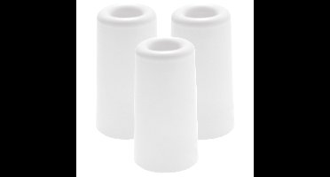 Benson Deurbuffer / deurstopper rubbers - 3x - wit -75 x 40 mm