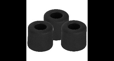 Benson Deurbuffer / deurstopper rubbers - 3x - zwart -30 x 25 mm