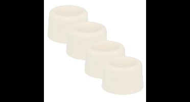 Benson Deurbuffer / deurstopper rubbers - 4x - wit - 40 x 25 mm