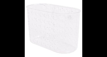 Benson Doucherekje met zuignappen - transparant - 17 x 8 x 12 cm