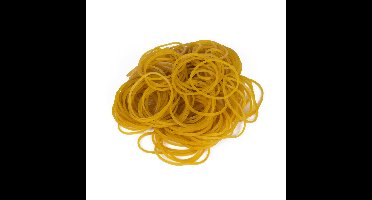 Benson Elastiekjes - 1x zak 50 gram - bruin - kantoor - elastiek