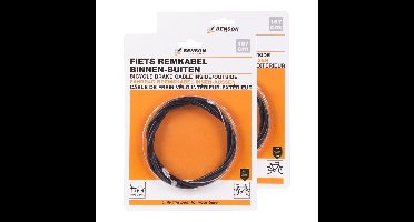 Benson fiets remkabel volledig - 2x - 157 cm - zwart - universeel