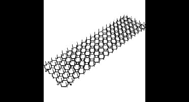 Benson Kattenafweermatten - 4x - zwart - kunststof - 47,5 x 13 cm