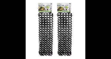 Benson Kattenafweermatten - 8x - zwart - kunststof - 47,5 x 13 cm