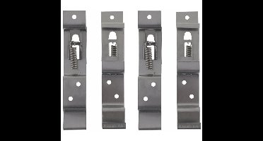 Benson Kentekenplaat klemmen - 4x stuks - RVS - aanhanger