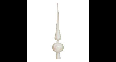 Benson - kerstboom piek - wit - plastic - H27 cm