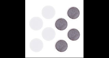 Benson Magneten rond - zelfklevend - Wit - 8x stuks - D35 mm