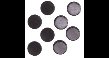 Benson Magneten rond - zelfklevend - Zwart - 8x stuks - D35 mm