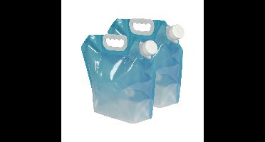 Benson Opvouwbare waterzak - 2x - 5 liter - met kraan - kamperen