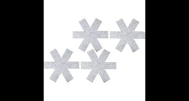 Benson panbeschermer - vilt - 4x stuks - 38 cm - voorkomt krassen