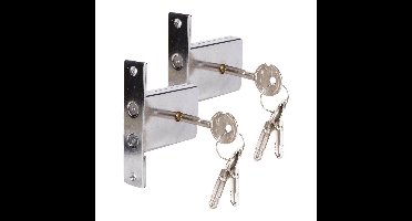 Benson Penslot Veiligheidsslot - 2x - staal - 3 sleutels - insteekslot