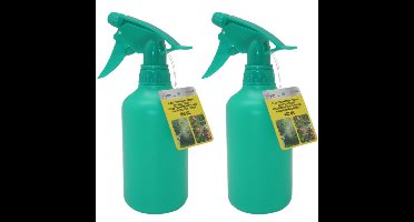 Benson Plantenspuit - 2x - groen - kunststof - 400 ml