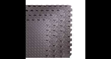Benson Puzzelmat - grijs - 8x stuks - foam - vloertegels - 60 cm