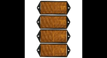 Benson Reflector - 4x - oranje - schroefbevestiging - 100 x 45 mm