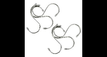 Benson S-haken / ophanghaken - 6-delig - metaal - 70 mm