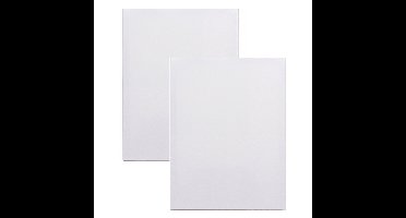 Benson Schildersdoek - 2x - 24x30 cm - blanco canvas - katoen - 280gr