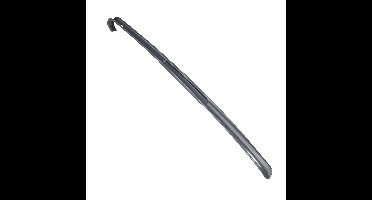 Benson Schoenlepel lang - 64 cm - kunststof - zilvergrijs - met haak