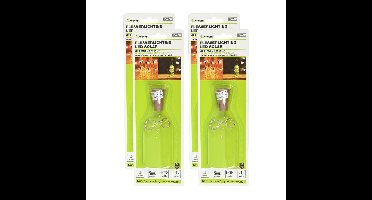 Benson Solar LED flesverlichting - 4x - warm wit - 100 cm - solar