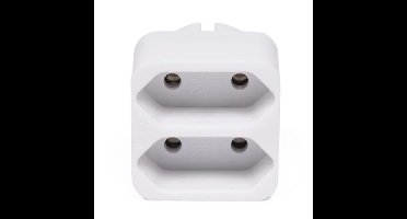 Benson Stopcontact splitter - wit - duo - platte stekkers - 1155 Watt