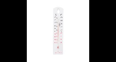 Benson Thermometer - wit - kunststof - 20 x 4 cm - ophangoog