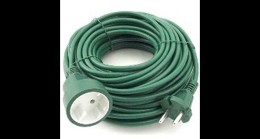 Benson Verlengsnoer - 20 meter - groen - voor binnen en buiten