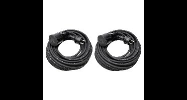 Benson Verlengsnoer - 2x - 15M - spatwaterdicht IP44 - 3500W - 3-polig